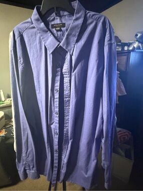 Structure Men's Long-Sleeve Lavender Button-Up Shirt